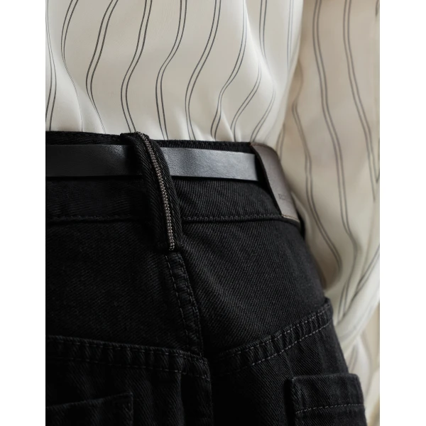 Brunello Cucinelli Contemporary Square trousers in Black, view 4