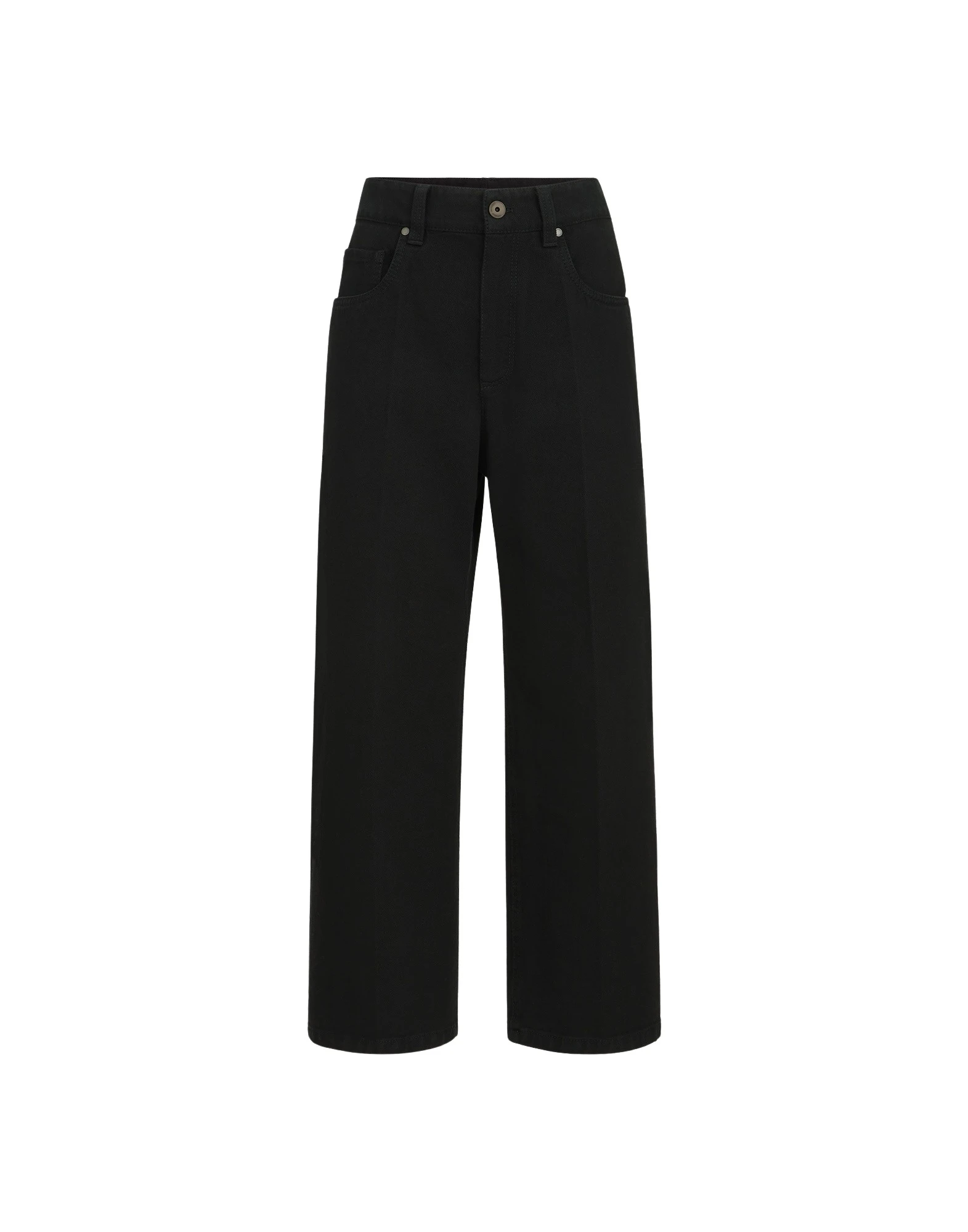 Brunello Cucinelli Contemporary Square trousers in Black