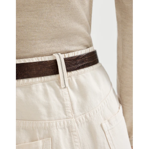 Brunello Cucinelli Contemporary trousers in Panama, view 4