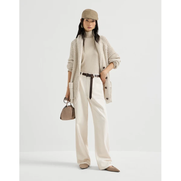 Brunello Cucinelli Contemporary trousers in Panama, view 6