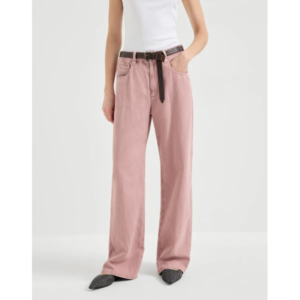 Brunello Cucinelli Contemporary trousers in Pink, view 2