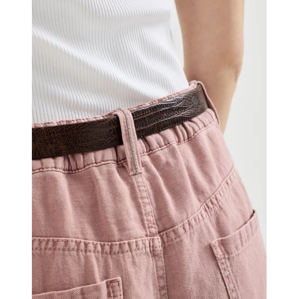 Brunello Cucinelli Contemporary trousers in Pink, view 4