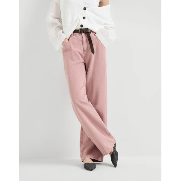 Brunello Cucinelli Contemporary trousers in Pink, view 5