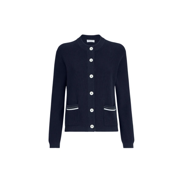 Brunello Cucinelli Cotton cardigan in Blue
