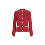 Brunello Cucinelli Cotton cardigan in Ruby