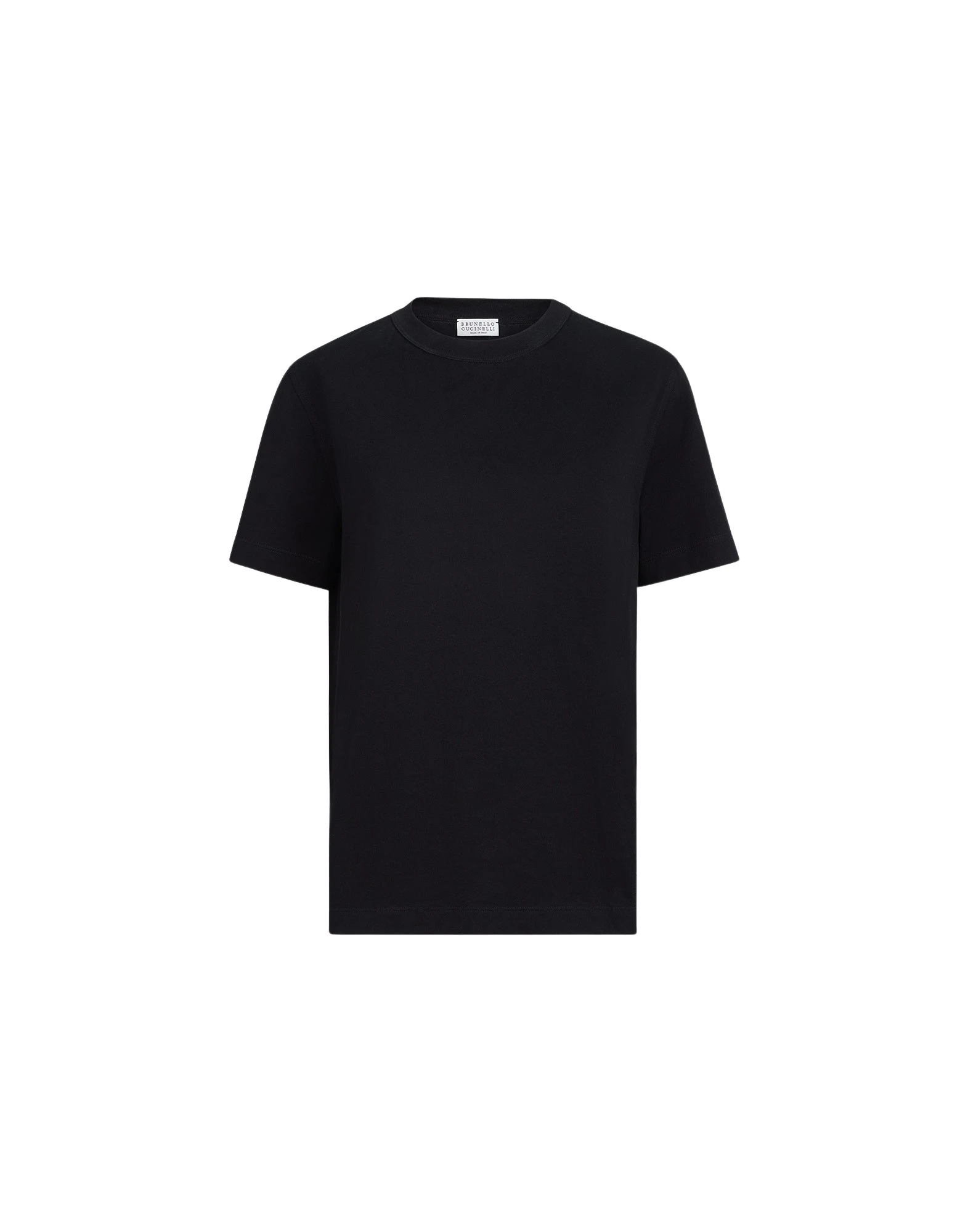 Brunello Cucinelli Cotton jersey T-shirt in Black Top