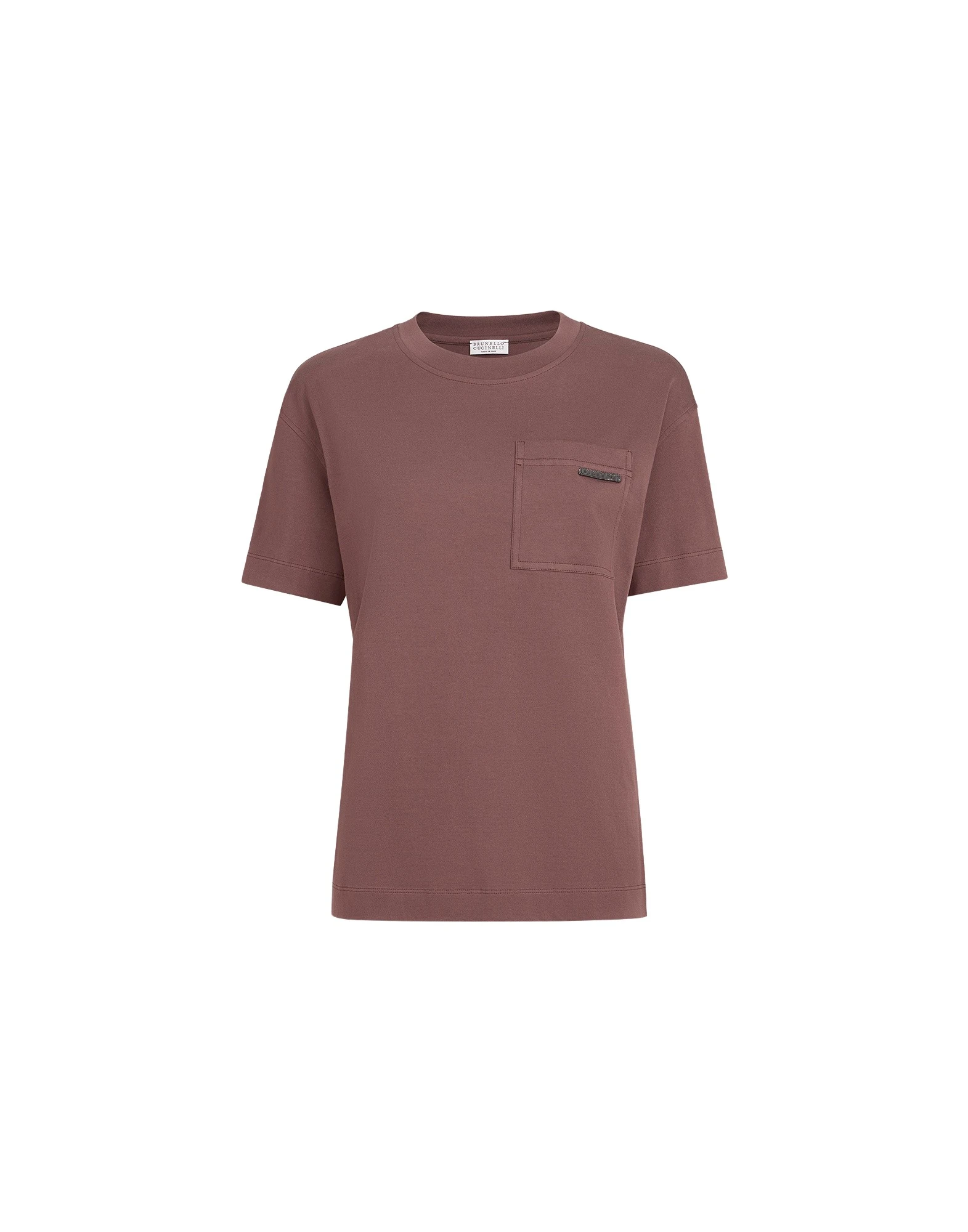 Brunello Cucinelli Cotton jersey T-shirt in Grape Top