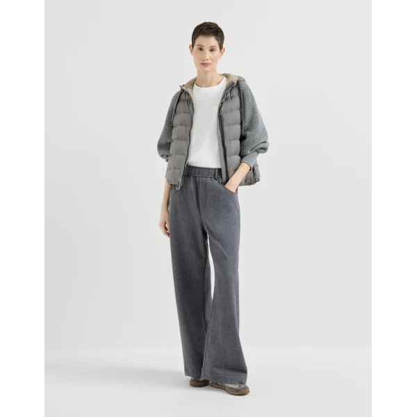 Brunello Cucinelli Cotton jersey T-shirt in White Top, view 6