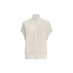 Brunello Cucinelli Cotton net cardigan in Oat