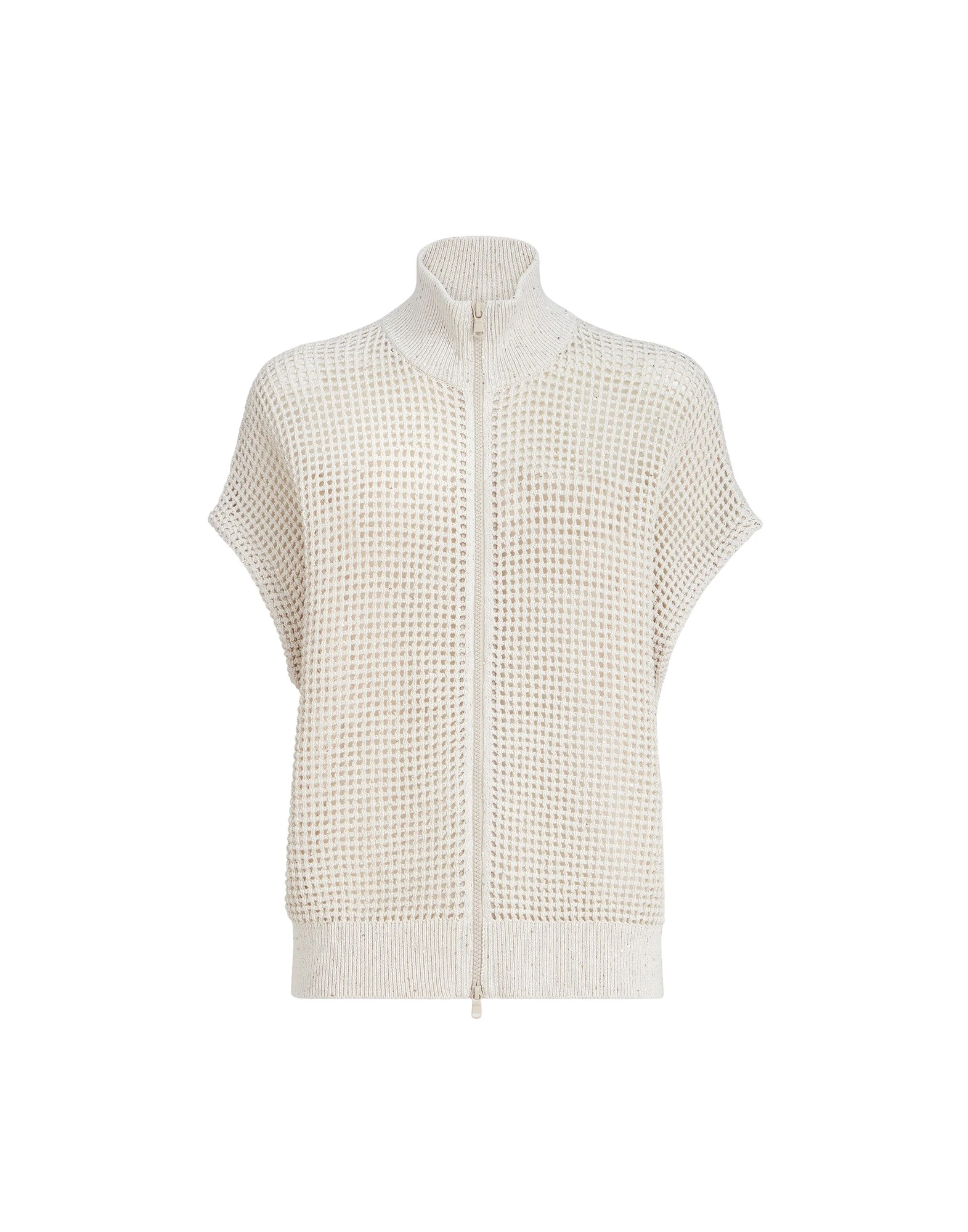 Brunello-Cucinelli-Cotton-net-cardigan-in-Oat52951_nobg Brunello Cucinelli Cotton net cardigan in Oat