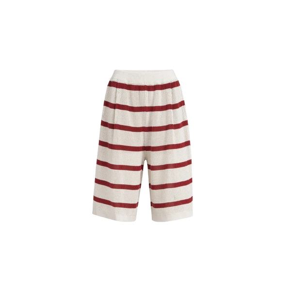 Brunello Cucinelli Cotton net knit Bermuda shorts