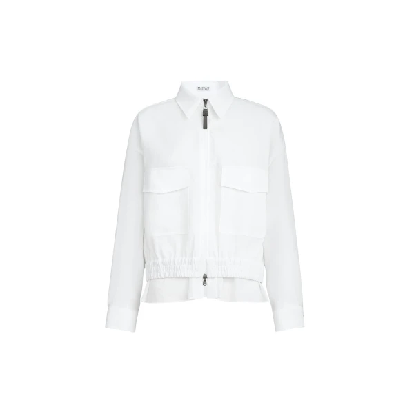Brunello Cucinelli Cotton outerwear jacket in White