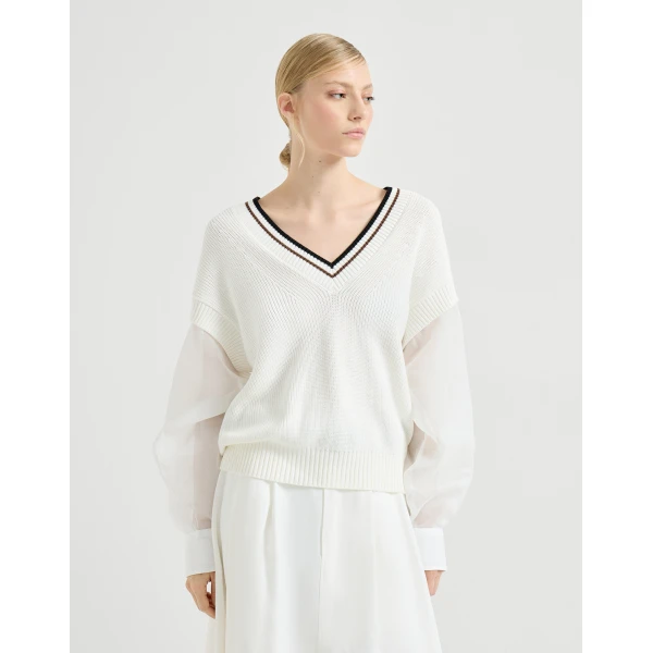 Brunello Cucinelli Cotton sweater, view 2