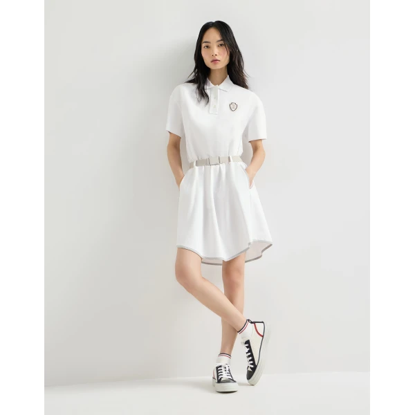 Brunello Cucinelli Couture interlock mini dress with logo, view 2
