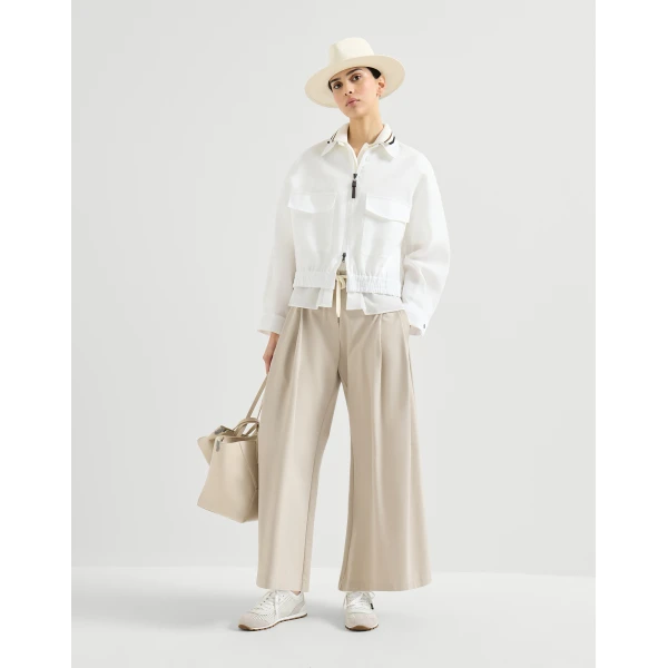 Brunello Cucinelli Couture interlock trousers in Beige, view 6