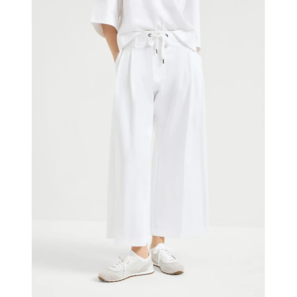Brunello Cucinelli Couture interlock trousers in White, view 2