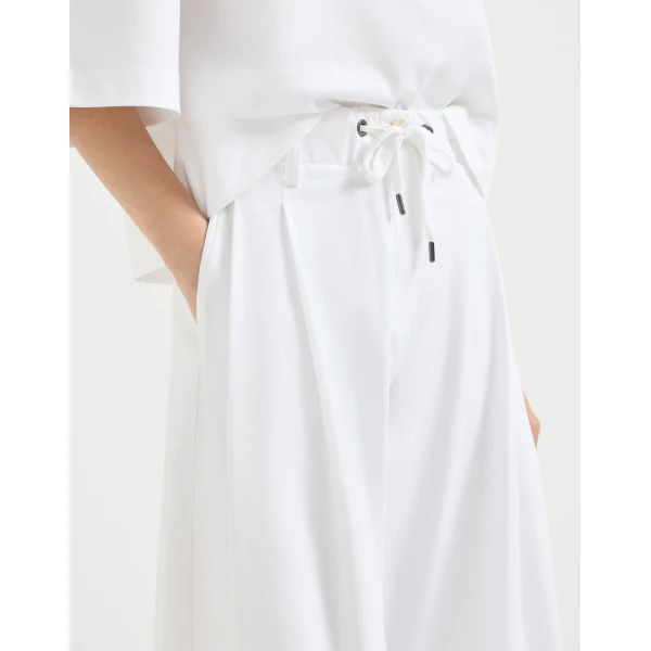 Brunello Cucinelli Couture interlock trousers in White, view 4