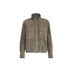 Brunello Cucinelli Couture suede outerwear in Khaki Jacket
