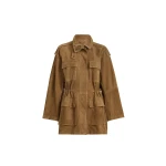 Brunello Cucinelli Couture suede safari jacket in Brown