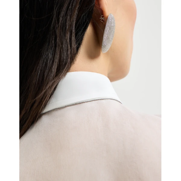 Brunello Cucinelli Crispy silk shirt in White, view 4