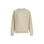 Brunello Cucinelli Dazzling Cable sweater in Beige