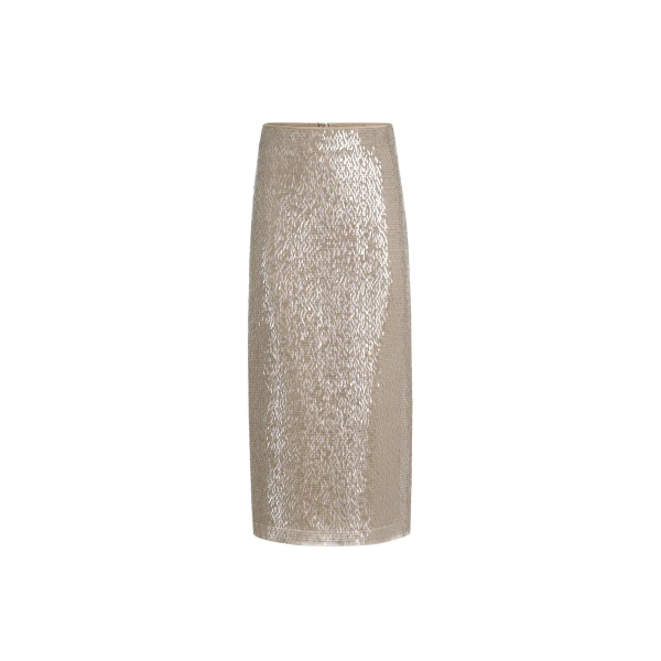 Brunello Cucinelli Dazzling Embroidery skirt in Rope