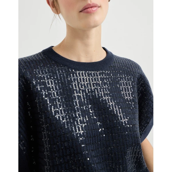 Brunello Cucinelli Dazzling Embroidery sweater, view 4