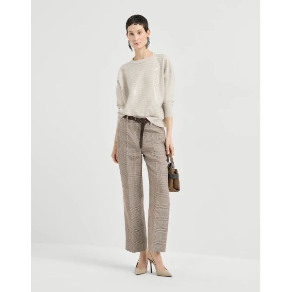 Brunello Cucinelli Dazzling Embroidery sweater, view 6