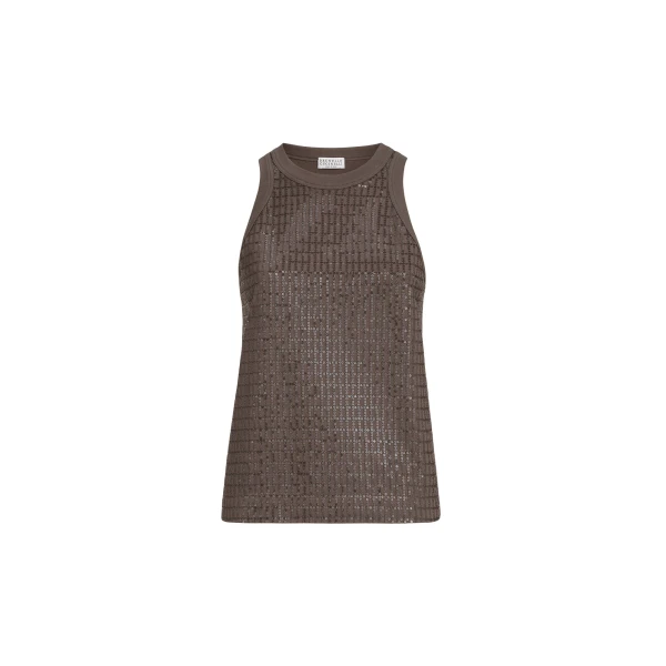 Brunello Cucinelli Dazzling Embroidery top