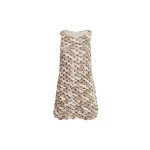 Brunello-Cucinelli-Dazzling-Shell-OPERA-mini-dress-in-Beige81499_nobg Brunello Cucinelli Dazzling Shell OPERA mini dress in Beige