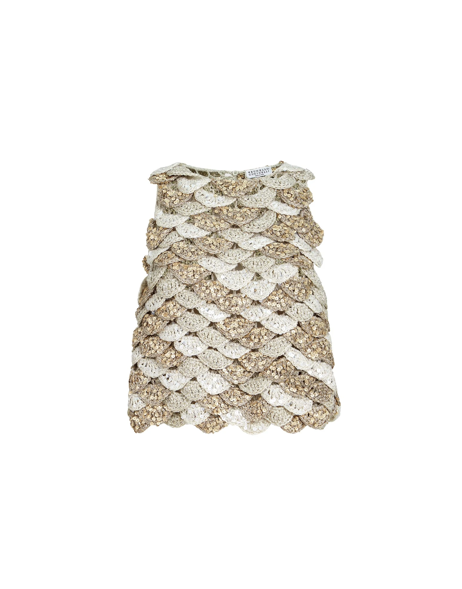 Dazzling Shell OPERA top in Light Grey