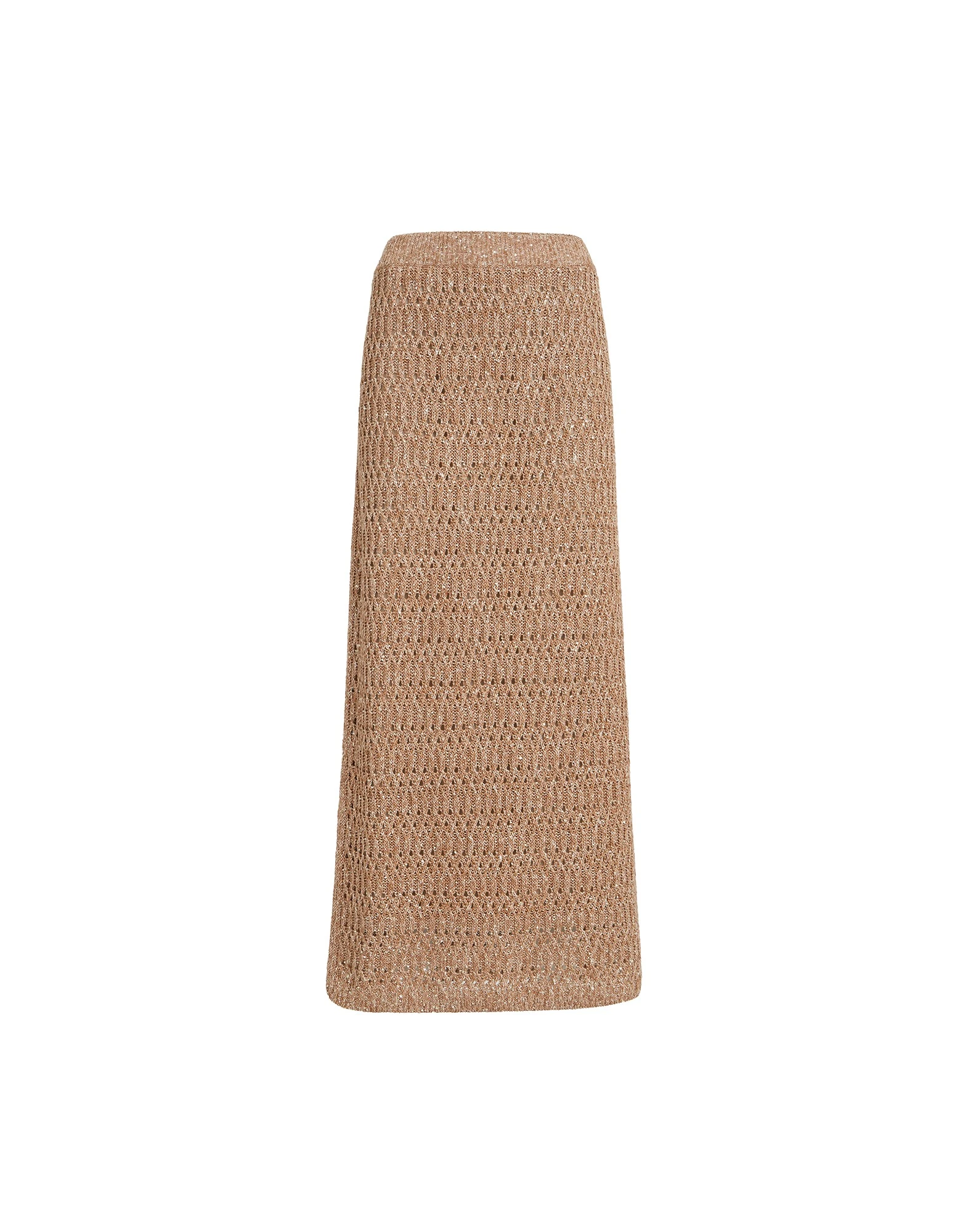 Brunello Cucinelli Dazzling braids skirt in Brown