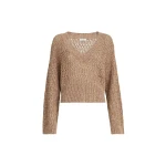 Brunello Cucinelli Dazzling braids sweater in Brown