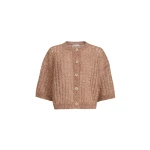 Brunello Cucinelli Dazzling cable cardigan in Brown