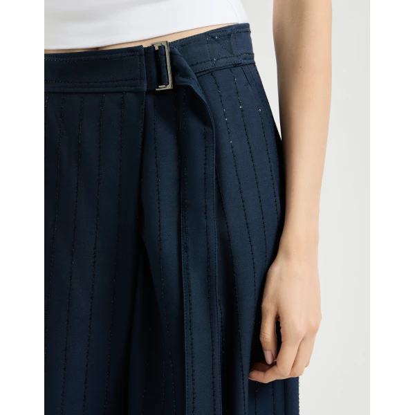 Brunello Cucinelli Dazzling chalk stripe trousers, view 4