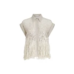 Brunello Cucinelli Dazzling dégradé shirt in Silver