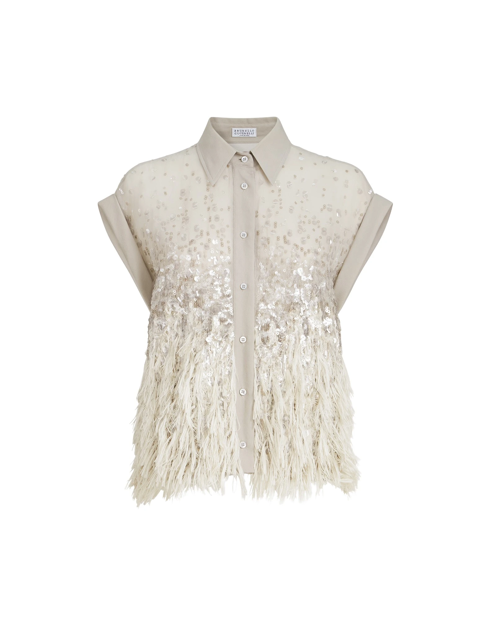 Dazzling dégradé shirt in Silver