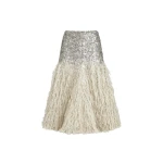 Brunello Cucinelli Dazzling dégradé skirt in Grey