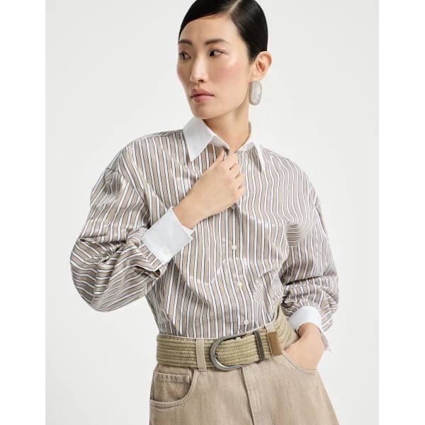 Brunello Cucinelli Dazzling stripes shirt, view 5