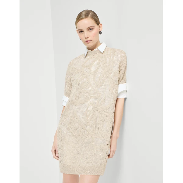 Brunello Cucinelli Dazzling water lilies mini dress, view 5