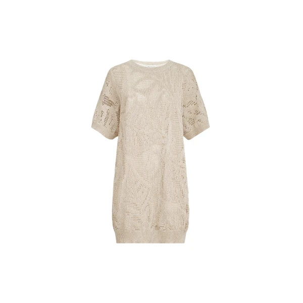 Brunello Cucinelli Dazzling water lilies mini dress