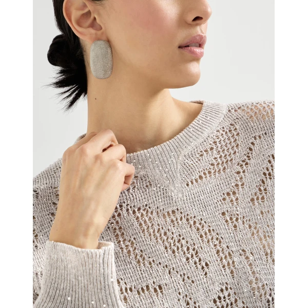 Brunello Cucinelli Dazzling water lilies sweater, view 4