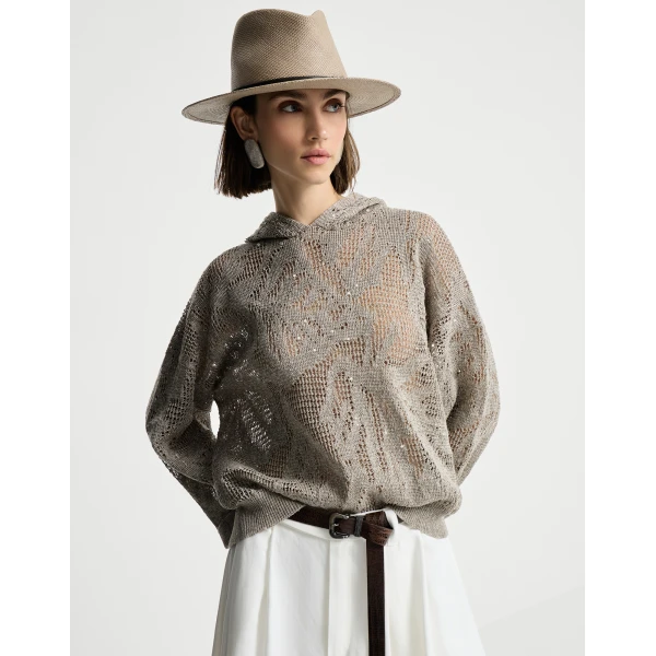 Brunello Cucinelli Dazzling water lilies sweater, view 5