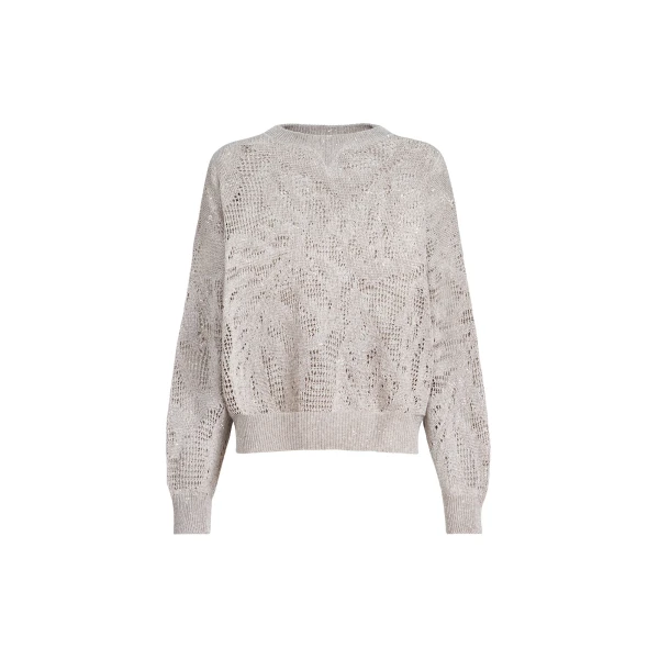 Brunello Cucinelli Dazzling water lilies sweater