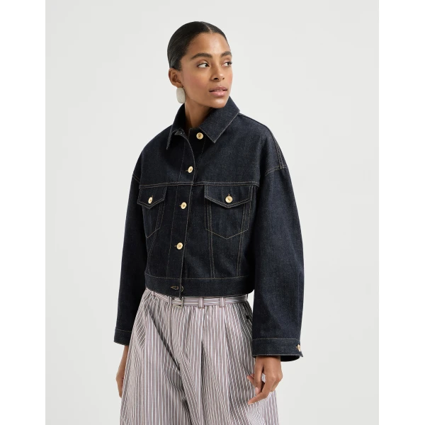Brunello Cucinelli Denim jacket in Denim, view 2
