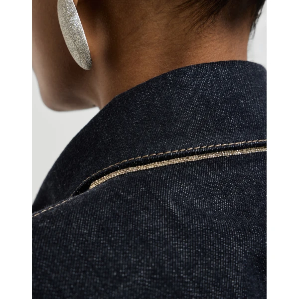 Brunello Cucinelli Denim jacket in Denim, view 4