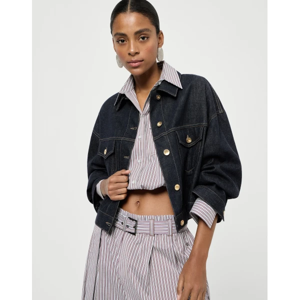 Brunello Cucinelli Denim jacket in Denim, view 5