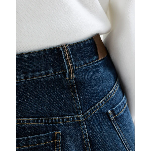 Brunello Cucinelli Denim mini skirt in Denim, view 4