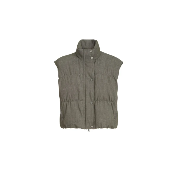 Brunello Cucinelli Down vest in Olive