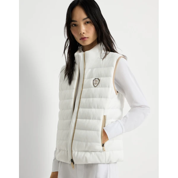 Brunello Cucinelli Down vest in White, view 5